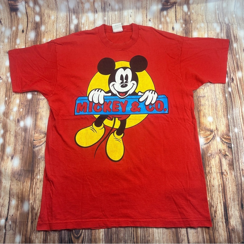 Vintage Disney & Co Mickey Mouse Single Stitch  T-shirt